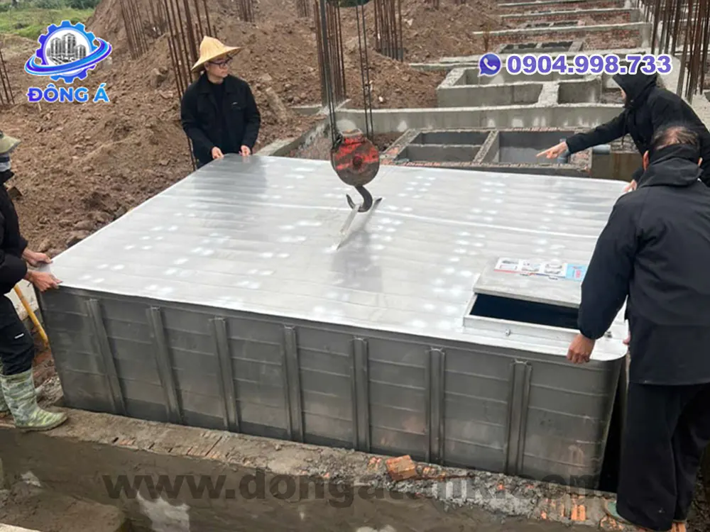 Đặt mua bể ngầm inox tại xưởng giá tốt bảo hành dài hạn