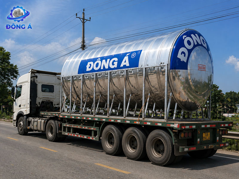 Bồn nước công nghiệp Đông Á 25000L ngang
